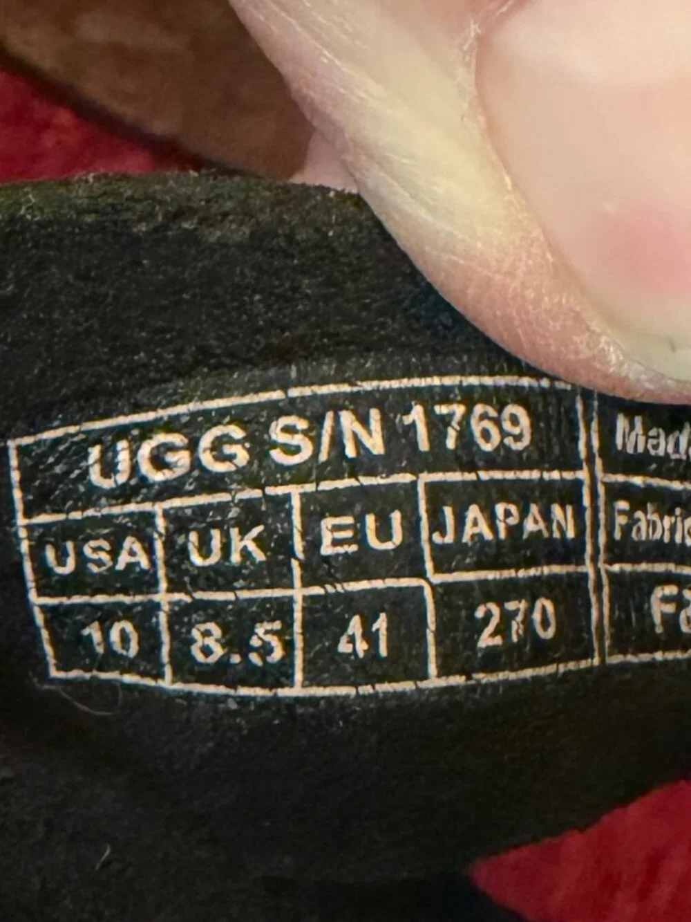 Ugg Uma Platform Black Suede Wedge Sandal Sz 10